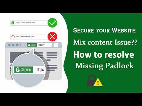 Mix content error - missing padlock issue