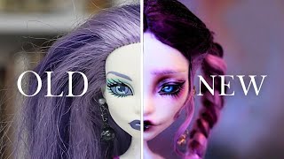 Revamping Old Dolls ✨ Spectra Monster High | Doll repaint and customisation [relaxing]