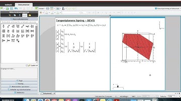 Ligning for tangentplan - BEVIS