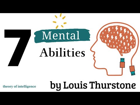Thurstone - 7 primary mental abilities | Multi factor theory of intelligence | हिन्दी