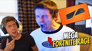 HAN PAJJAR SITT TANGENTBORD NÄR HAN SPELAR FORTNITE! GALEN FORTNITE RAGE