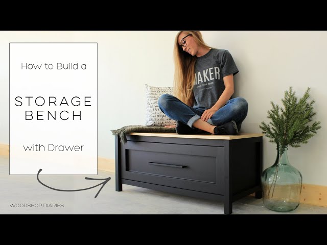 How to Build a Storage Bench with Drawer 