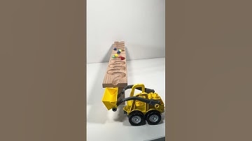 Marble run asmr wooden : Lego Duplo Excavator   #marblerunrace #ASMR #マーブルラン #satisfying
