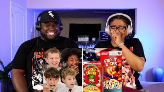 Kidd and Cee Reacts To British Highschoolers try American Cereal for the First Time!