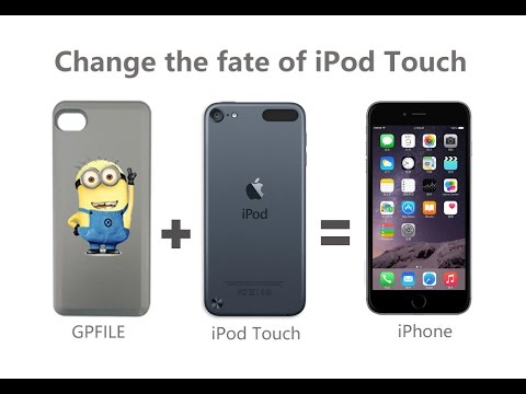 iPod Touch 5/6th become iPhone 5/6 realize call SMS functions with "GPFILE"  Dual SIM adapter - YouTube
