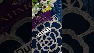 Azure Chiffon Suit - Elegant Pakistani Fashion Design with Premium Fabric Quality