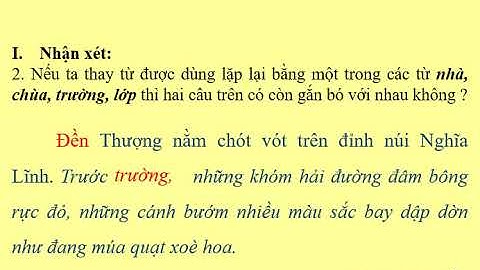 LTVC Lớp 5 Bài: Liên Kết Các Câu Trong Bài Bằng Cách Lặp Từ Ngữ