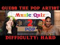 Guess The Pop Artist #2 | Music Quiz | HARD