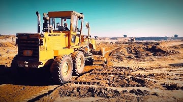 Amazing Extreme Motor Grader Operator  Trimming Skills @totalstationofficialvlog
