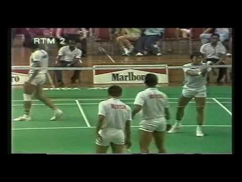 Separuh Akhir Piala Thomas 1988: Jalani/Razif Side...