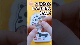 Transparent Sticker Layering 📓 | Mini Notebook Page Composition (Visual ASMR)