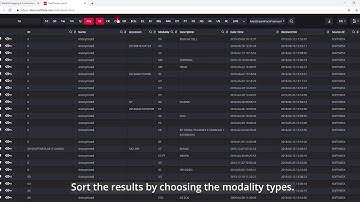 MedDream DICOM Viewer: the search dialog