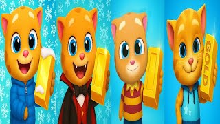 Talking Tom Run NEW GAME VS Talking Tom Gold Run First Version VS Halloween Talking Ginger  Gameplay screenshot 3