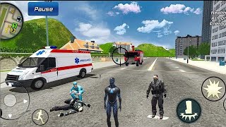 Black Hole Ninja Rope Hero Vegas Crime Simulator New Ambulance - Android Gameplay screenshot 4