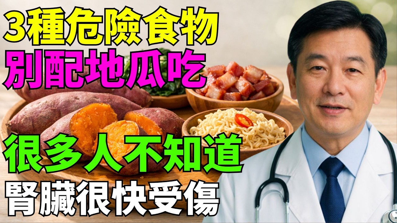 地瓜＋這3種食物＝腎臟殺手？24小時內腎功能恐受損