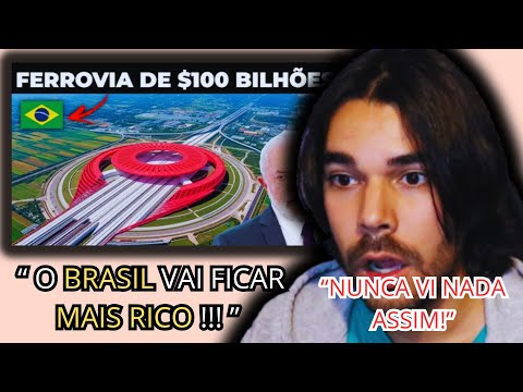 MEGA FERROVIA vai tornar o Brasil o país MAIS RICO do Mundo | Português reage