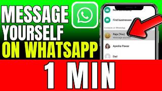 Cara Mengirim Pesan ke Diri Sendiri di WhatsApp 2026 (Cepat dan Mudah)