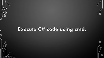 How to write a C# code on notepad and execute it using cmd