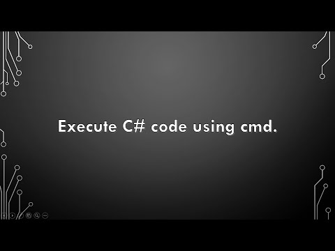 How to write a C# code on notepad and execute it using cmd