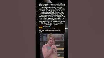 Thumbnail of Ozzy Osbourne’s “Crazy Train” Was Born from Pure Chaos