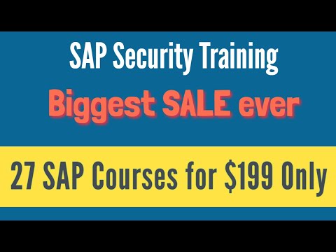 SAP Security Training -  Complete SAP Security Video Based Course