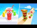 Satisfying Mobile Games ... Ball Run 2048, Sandwich Runner, Pancake Run, Juice Run, Sandwich Run