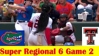 (See comment to sub) #11 Texas Tech vs #6 Florida Softball Highlights, 2026 Super Regional 6 Game 2