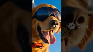 Dog flying in the air #ai #trending #viral