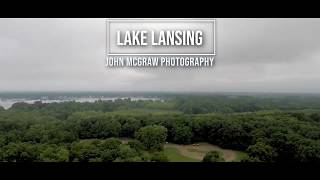 Drone footage of Lake Lansing Michigan