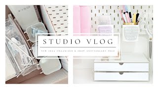 Studio Vlog 27 // New Ikea Organiser & Shop Anniversary Prep // Paper Chic Plans screenshot 4