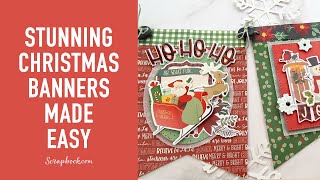 Stunning Christmas Banners Made Easy! | Scrapbook.com