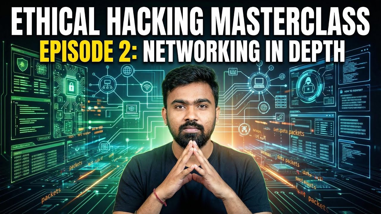 ⁣ETHICAL HACKING LIVE [ Session - 02 ] : Full Course for FREE 🛡️ Zero to Mastery 2026 #ethicalhacking