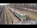 Электропоезд ЭР2-3034/1300 в о.п. Даугмале / ER2-3034/1300 at Daugmale stop