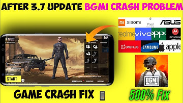 After 3.7 Update Bgmi Crash Problem | Bgmi Auto Back Problem | Bgmi Auto Back