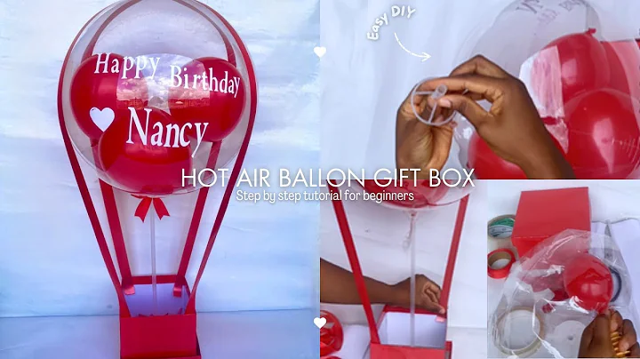 How to make Hot air balloon gift basket | Hot air ballon box tutorial | Gift hamper ideas