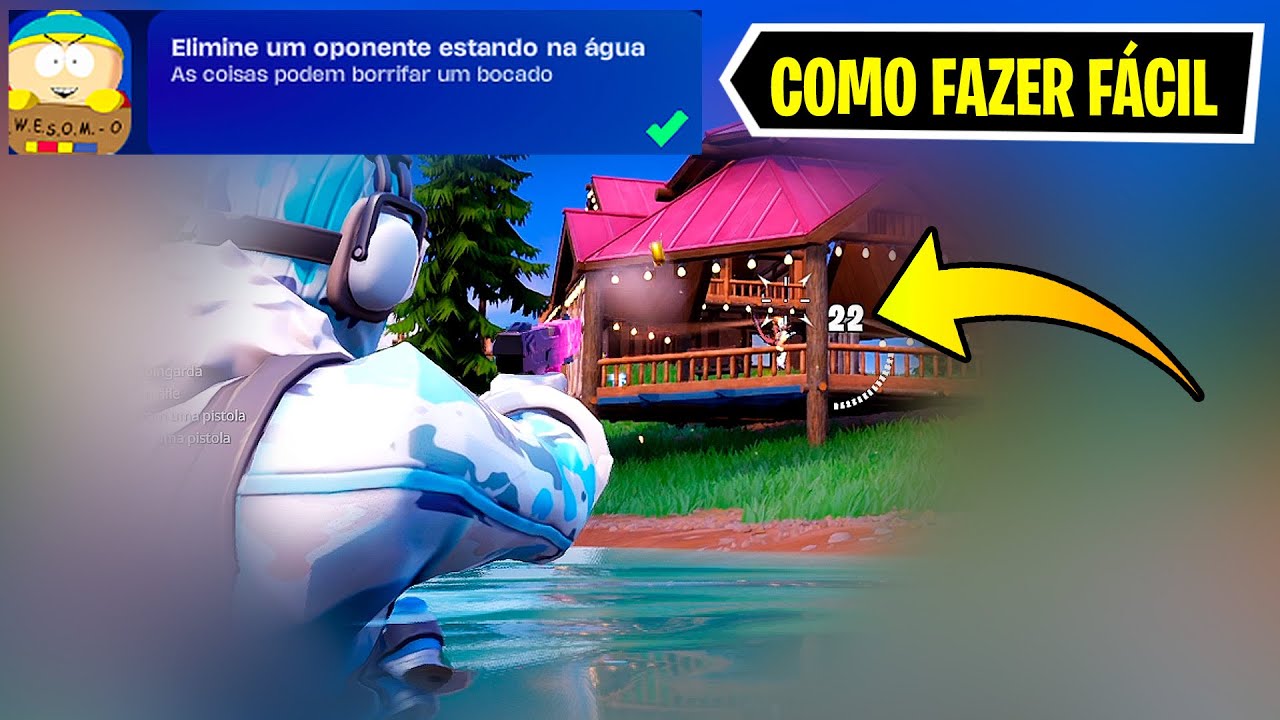 ELIMINE UM OPONENTE ESTANDO NA ÁGUA