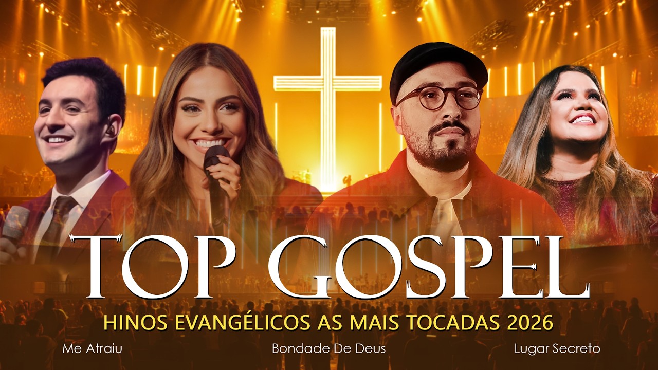 As Mais Tocadas 2026, Top Gospel, Hinos Evangélicos Com Letra, Os Melhores Louvores Gospel 2026