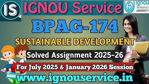 IGNOU BPAG-174 Solved Assignment English Medium 2025-26 For July 2025 and January 2026 Sessions