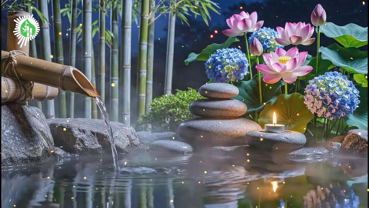 Ancient Bamboo Path 🌙 Healing Water Sounds & Deep Sleep Meditation