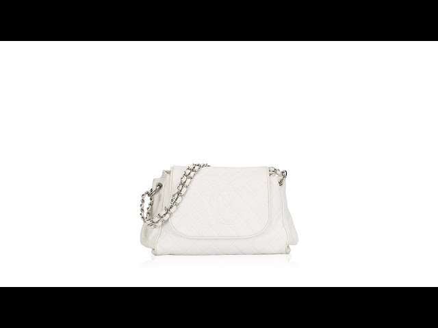 Chanel Caviar Quilted Timeless Accordion Flap White 