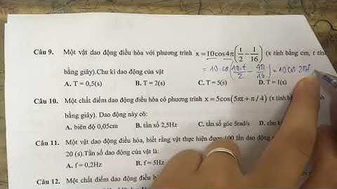Các đại lượng đặc trưng trong dao động điều hòa-mối liên hệ x-v-a