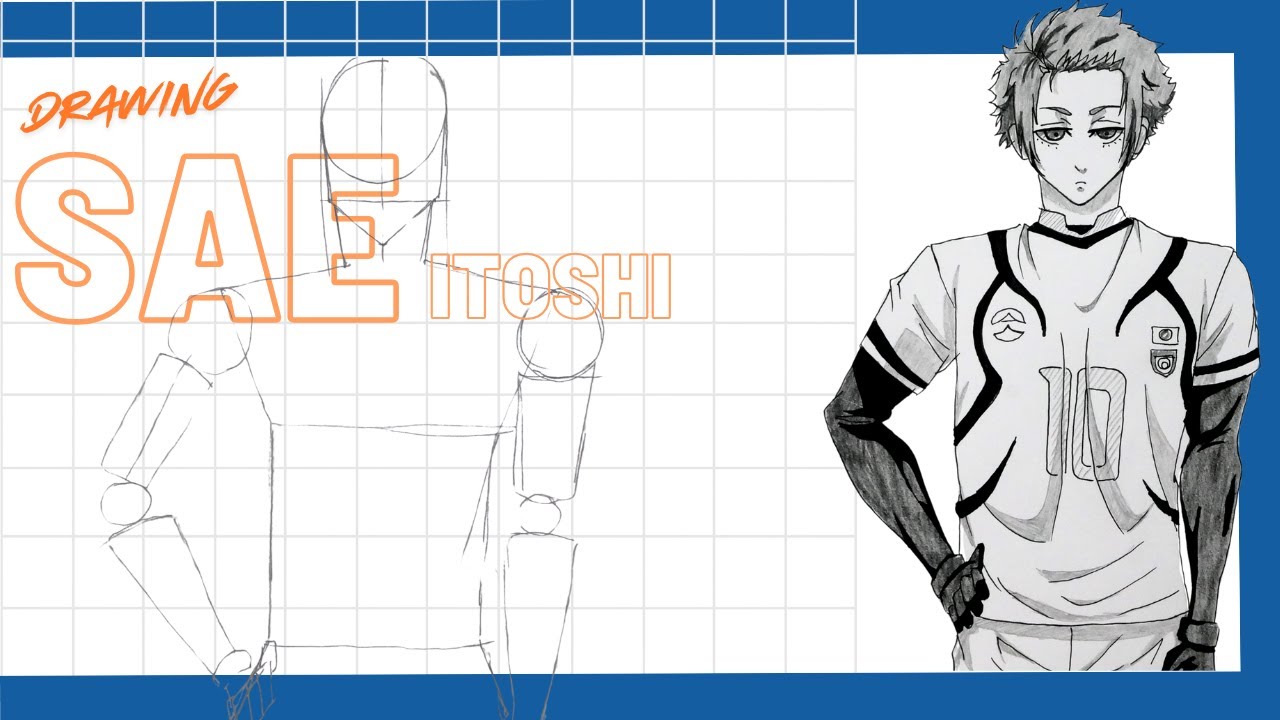 Sae Draw Tutorial How to Draw Sae Itoshi | Blue Lock Drawing Tutorial (Step by Step ...
