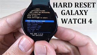 How to HARD RESET Samsung Galaxy Watch 4 - If you can