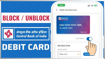 How to Block and Unblock Your Central Bank of India Debit Card Online | ON/OFF CBI ATM Card Online