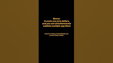 JUST 2 Steps to validate your app idea!