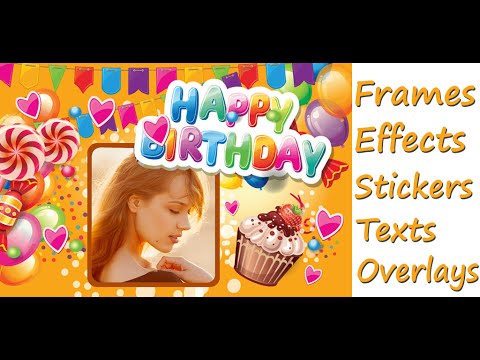 birthday photo frames collage youtube