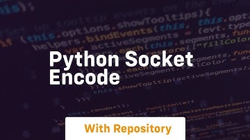 python socket encode