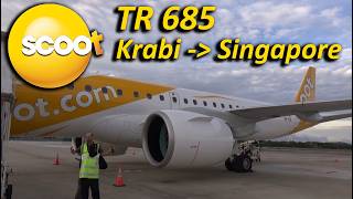 ✈️ Scoot ✈️ TR685 ✈️ Krabi - Singapore - Flight report ✈️