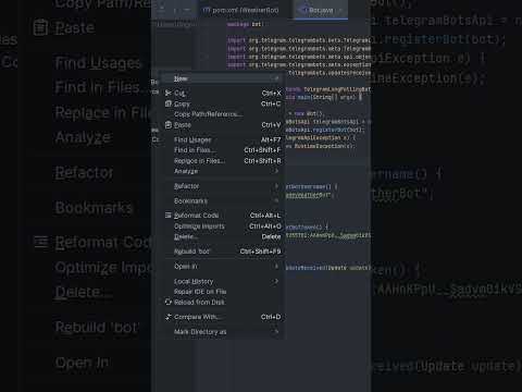 Telegram Бот на Java за 60 секунд #java #telegrambot #программирование