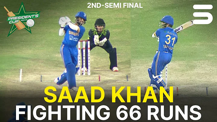Saad Khan Fighting 66 Runs 🏏💪| KRL vs SNGPL | President's Cup Grade I SF-2 | NBS Karachi | M2V1K
